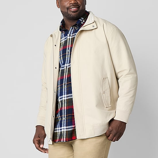 St. John's Bay Harrington Golf Mens Big and Tall Bomber Jacket