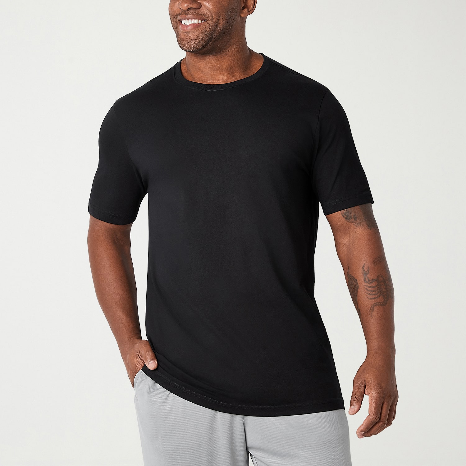 Xersion Xtreme Cotton Mens Crew Neck Short Sleeve T-Shirt