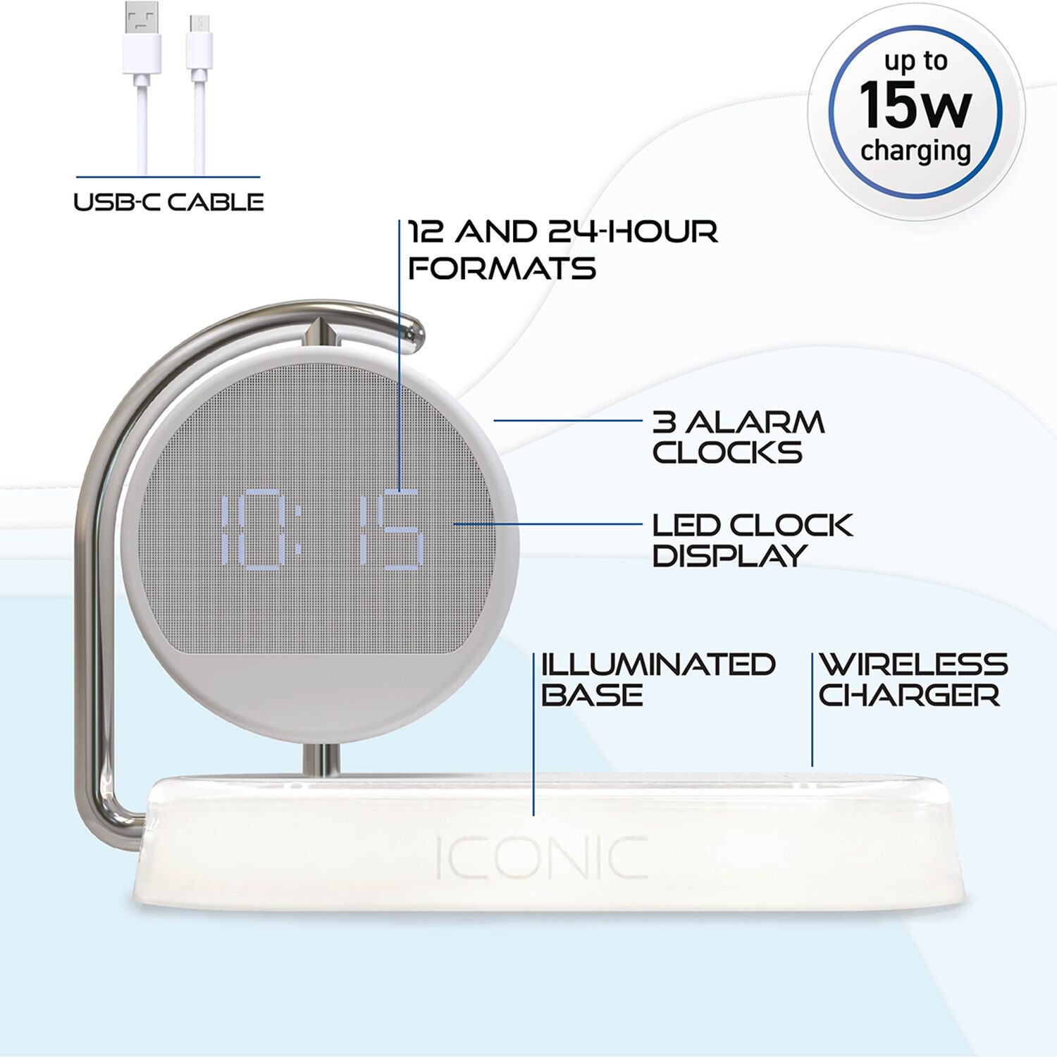 Iconic 3-in-1 Wireless Charging Station