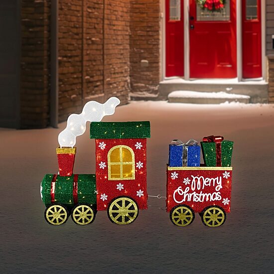 Northlight Lighted Train Christmas Yard Art