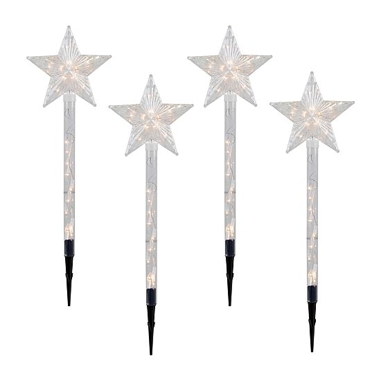 Northlight Lighted Star  Pathway Marker Christmas Yard Art