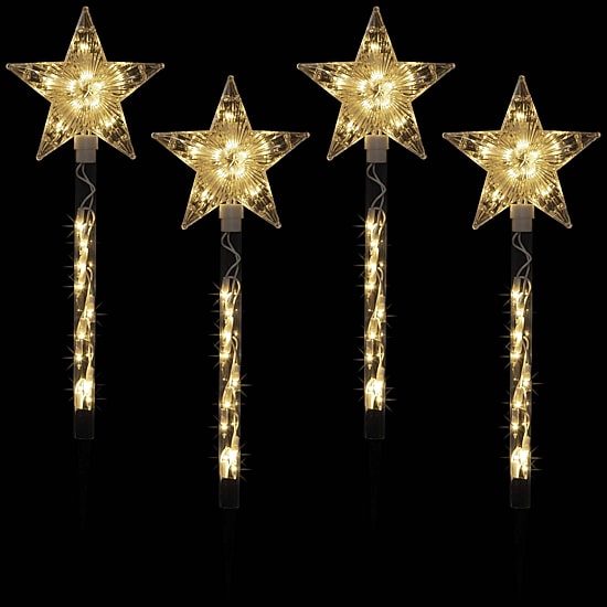 Northlight Lighted Star  Pathway Marker Christmas Yard Art