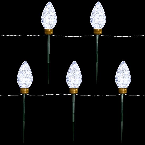 Northlight Led Clear Lights Pathway Marker Christmas Yard Art