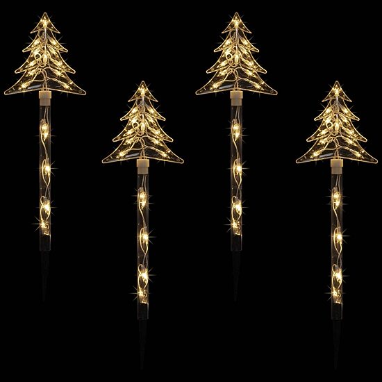 Northlight Lighted Tree Pathway Marker Christmas Yard Art