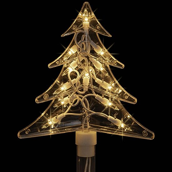 Northlight Lighted Tree Pathway Marker Christmas Yard Art