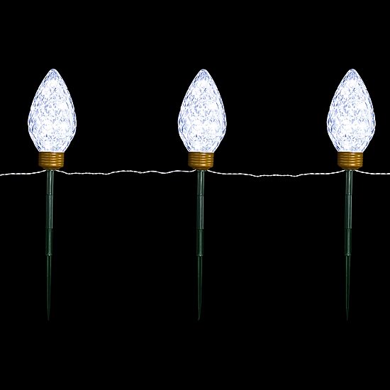 Northlight Led Jumbo  Bulb Pathway Marker Christmas Yard Art