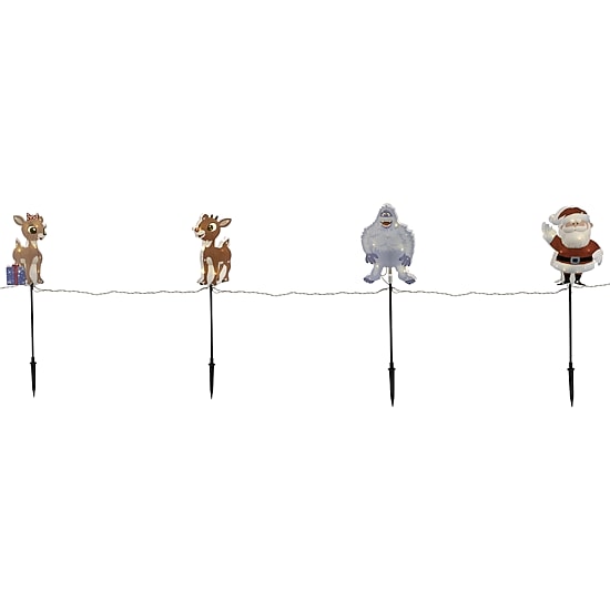 Northlight Rudolph And Friends Pathway Markers Christmas Yard Art