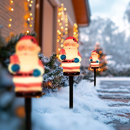 Northlight 16in Prelit Pathway Markers Christmas Yard Art