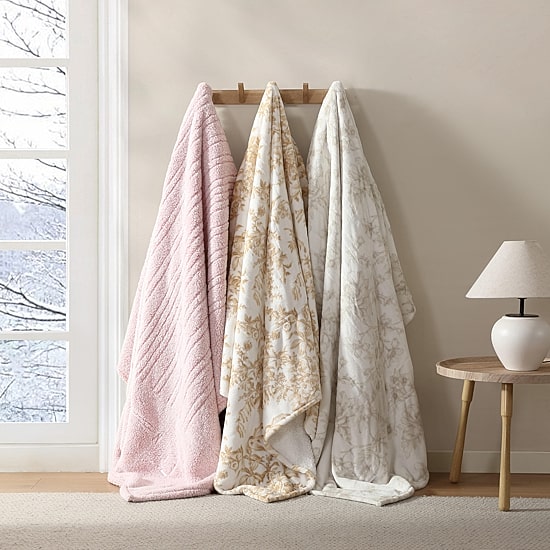 Laura Ashley Bedford Heated Midweight Floral Blanket