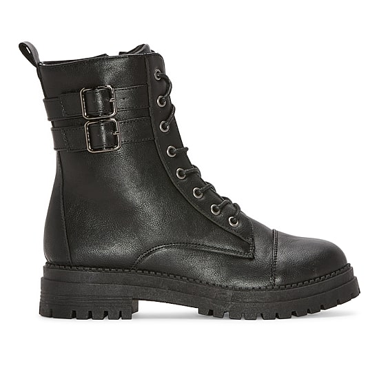 Pop Womens Perlla Block Heel Booties