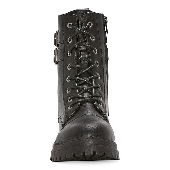 Pop Womens Perlla Block Heel Booties