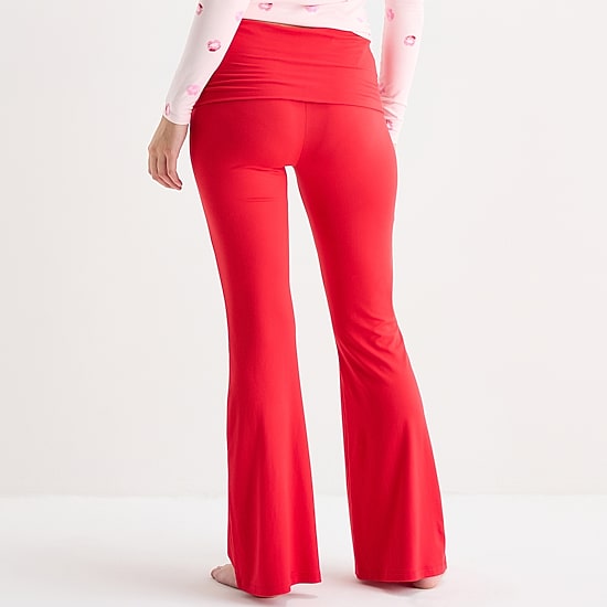 Arizona Fold Over Womens Juniors Pajama Pants