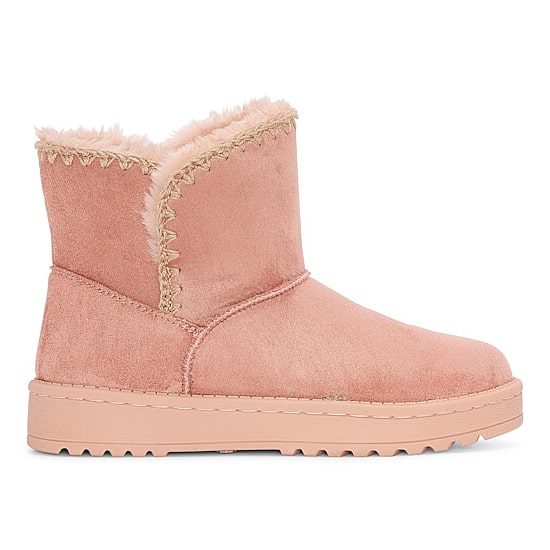 Thereabouts Little & Big Kid Girls Rose Faux Fur Lined Flat Heel Winter Boots