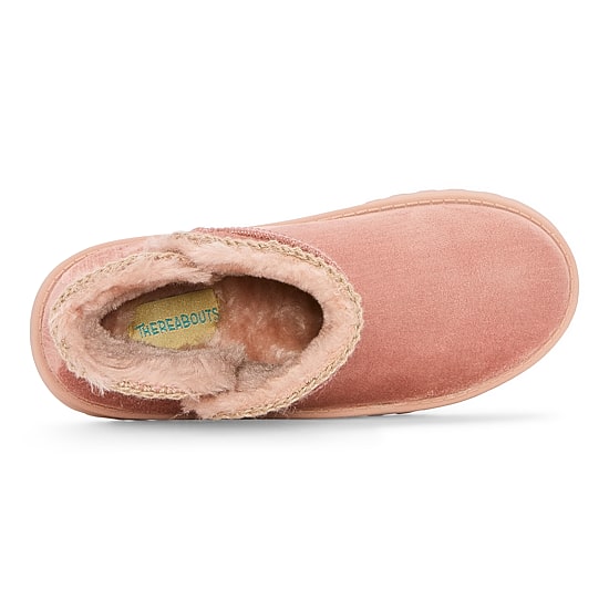 Thereabouts Little & Big Kid Girls Rose Faux Fur Lined Flat Heel Winter Boots