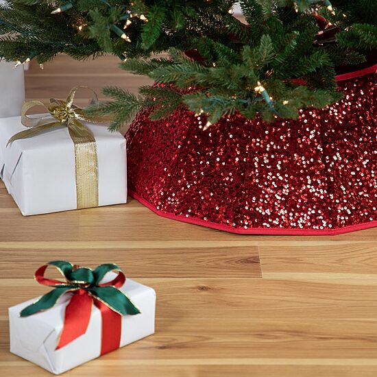 Northlight 26in Hexagonal Christmas Tree Collar