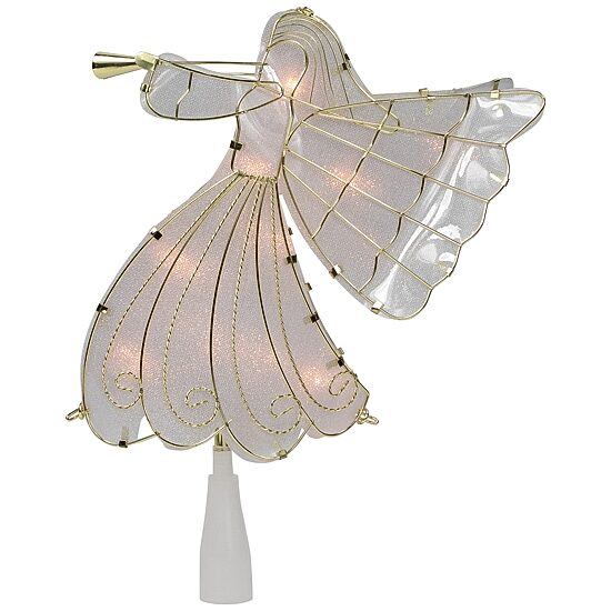 Northlight 10in Angel  Warm White Lights Christmas Tree Topper