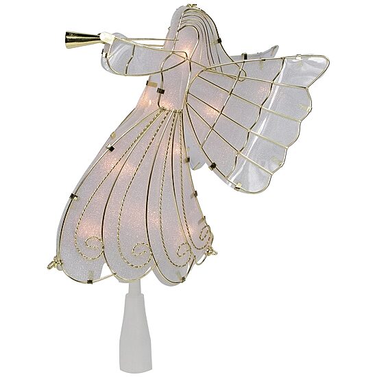 Northlight 10in Angel  Warm White Lights Christmas Tree Topper