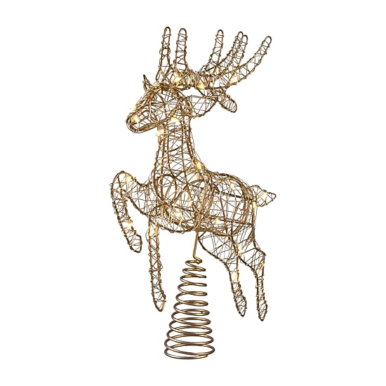 Northlight 20in Led Reindeer Christmas Tree Topper