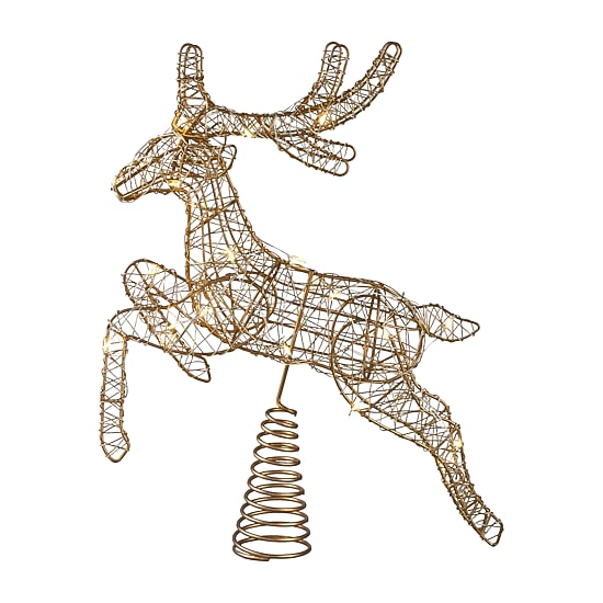 Northlight 20in Led Reindeer Christmas Tree Topper