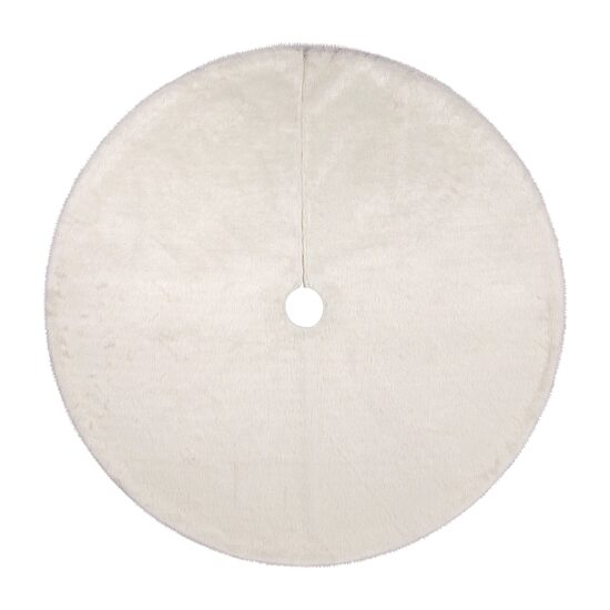 Northlight 48in Faux Polar Bear Fur Indoor Tree Skirt