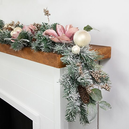 Northlight Frosted Pine Artificial Christmas Indoor Garland