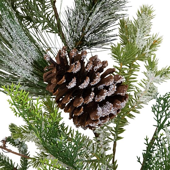 Northlight Frosted Pine And Cedar Christmas Indoor Garland