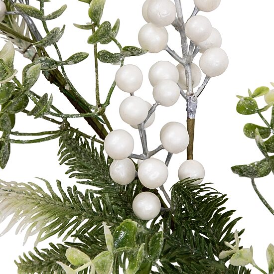 Northlight Glittered Berries And Eucalyptus Christmas Indoor Garland