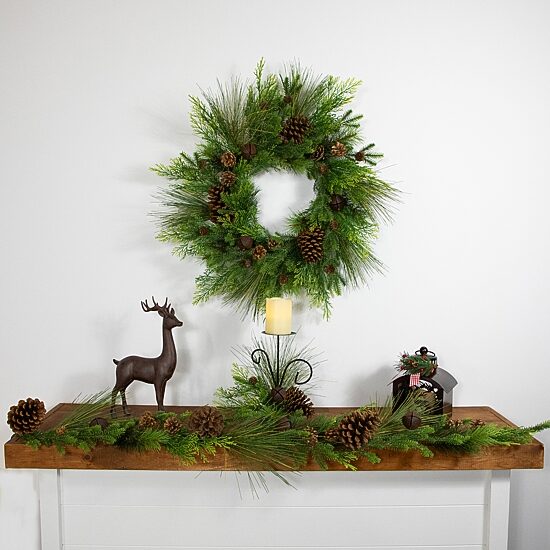 Northlight Jingle Bells And Pinecones Christmas Indoor Garland