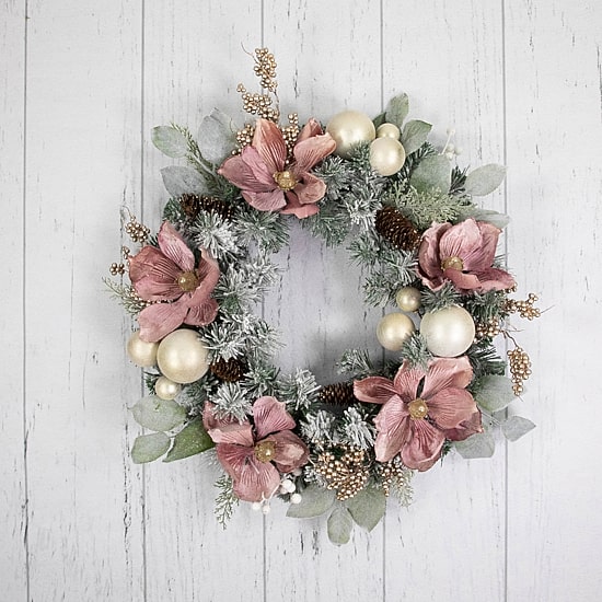 Northlight Floral And Ball  Pine Wreath
