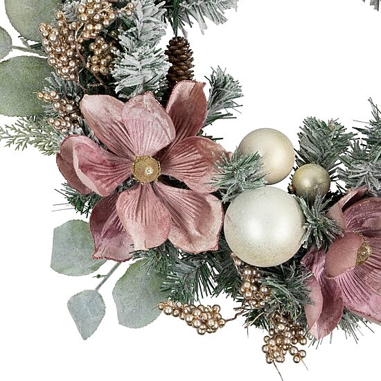 Northlight Floral And Ball  Pine Wreath