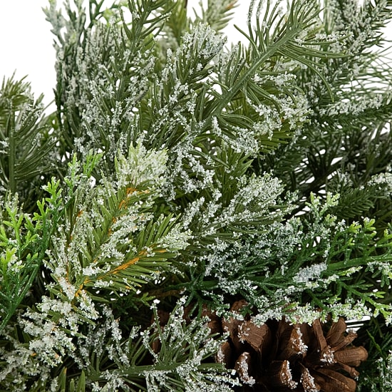Northlight Frosted Mixed Pine And Cedar Wreath