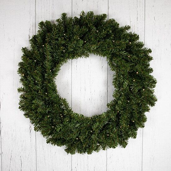 Northlight Canadian Pine Pre-Lit Wreath