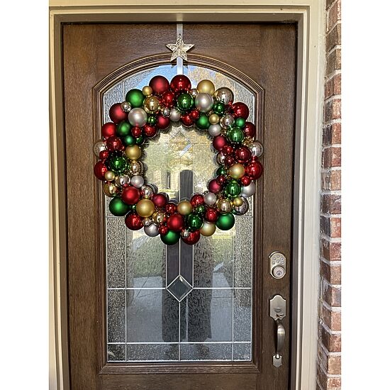 Northlight Shatterproof Ball Wreath
