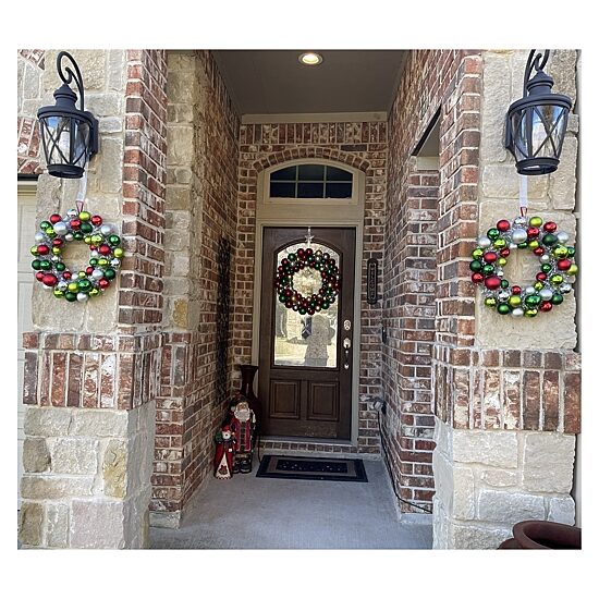 Northlight Shatterproof Ball Wreath