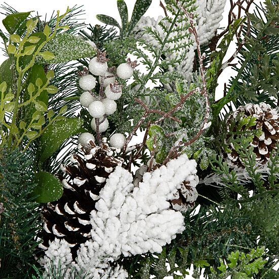 Northlight 36in Frosted Unlit Wreath