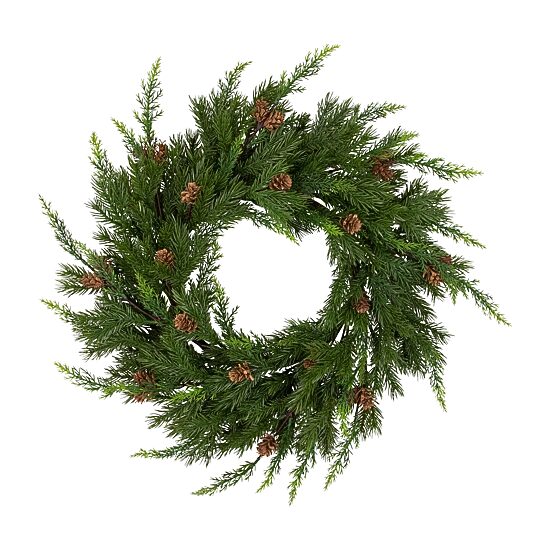 Northlight Cypress And Pine Cone   Unlit Wreath