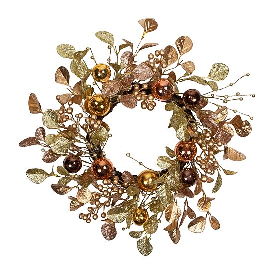 Northlight Ball  Glittered Wreath