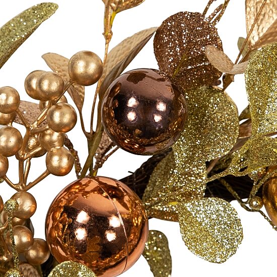 Northlight Ball  Glittered Wreath
