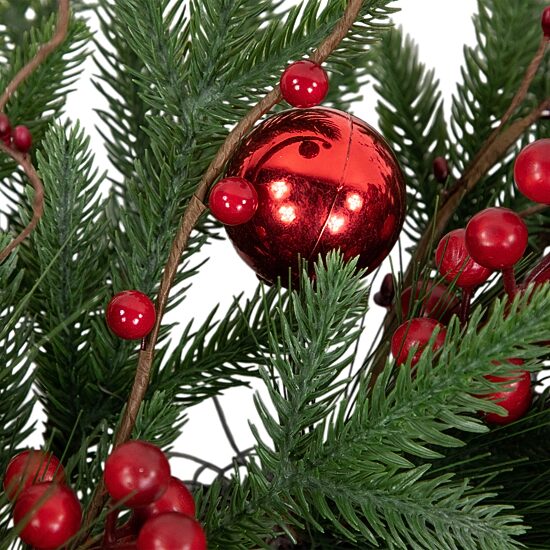 Northlight Red Berry And Pine Unlit Wreath