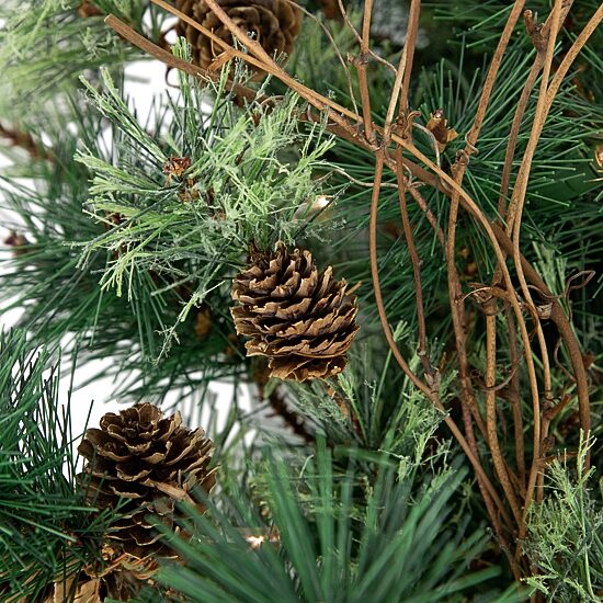 Northlight Country Mixed Pine With Clear Lights 2 Foot Pre-Lit Pine Christmas Tree