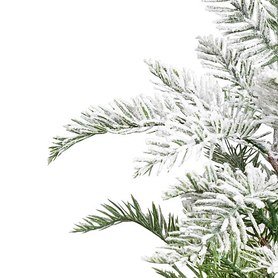 Northlight Heavily Pine 1 1/2 Feet Flocked Christmas Tree