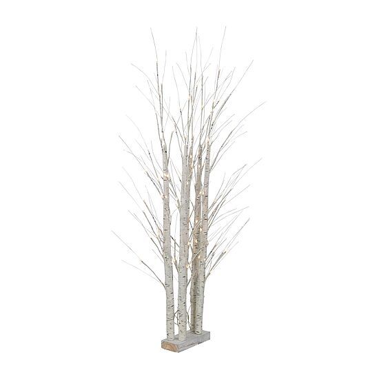 Northlight Led Lighted White Birch 4 Foot Pre-Lit Birch Christmas Tree