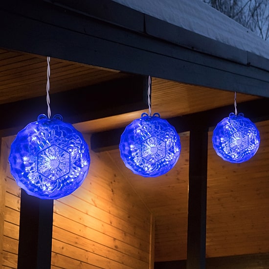 Northlight Handing Crystal Blue Led Lighted Christmas Yard Art