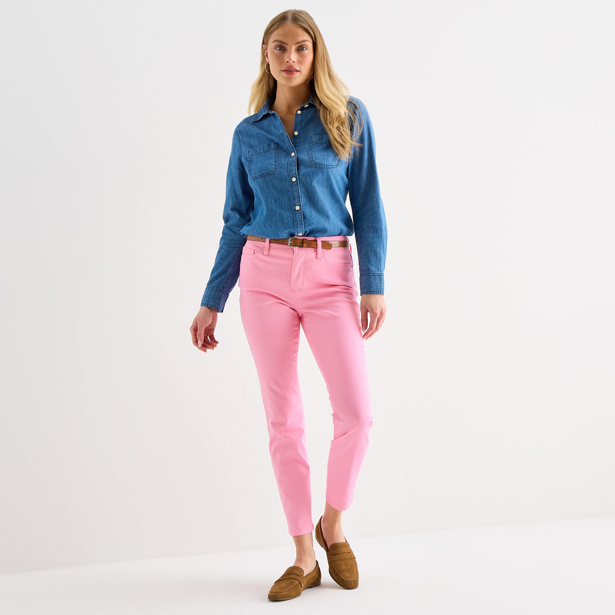 St. John's Bay Womens Mid Rise Skinny Fit Jean
