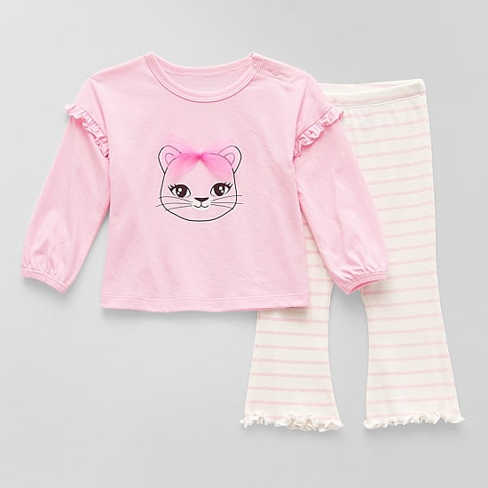 Okie Dokie Baby Girls 2-pc. Pant Set
