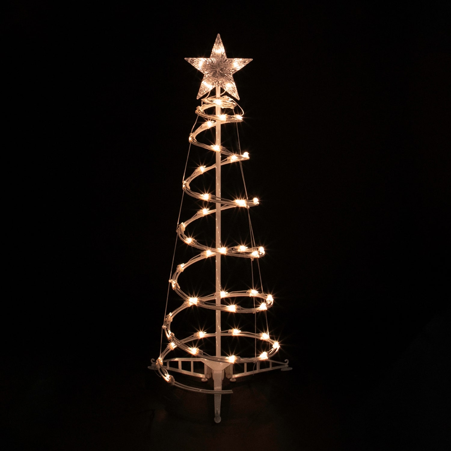 Northlight Clear Lighted Spiral Christmas Yard Art