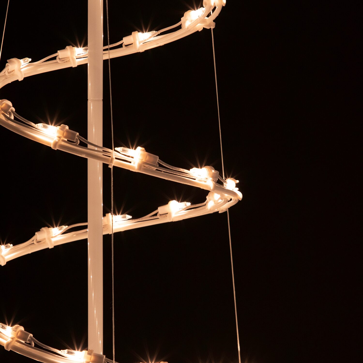 Northlight Clear Lighted Spiral Christmas Yard Art