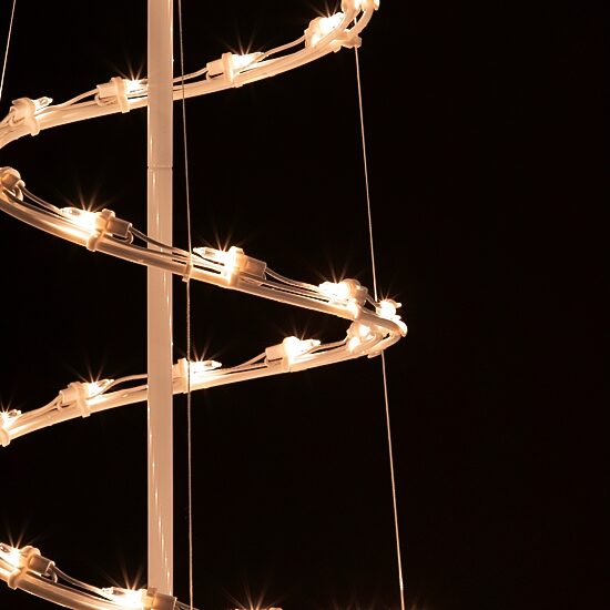 Northlight Clear Lighted Spiral Christmas Yard Art