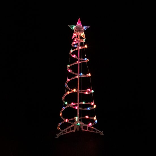 Northlight Multi Color Lighted Spiral Christmas Yard Art
