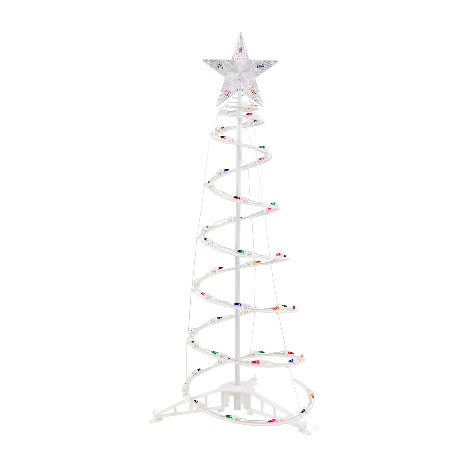 Northlight Multi Color Lighted Spiral Christmas Yard Art